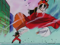 Giant Form Annin attempting to defeat Goku