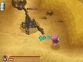 Arale attacks a giant scorpion (level 8-4)
