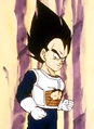 Vegeta, powered up thanks to Dende's healing