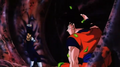 Goku looking at Vegeta