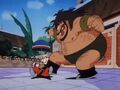 Bacterian stomps Krillin