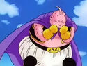 Innocent Buu regenerates after Majin Vegeta's attack