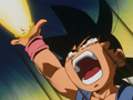 Goku fires a Ki Blast at Baby while on Pital