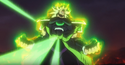 Broly unleashing his ki