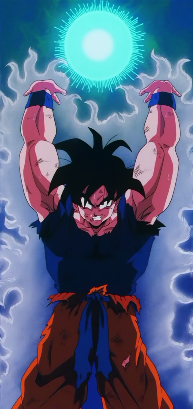 dbz goku spirit bomb