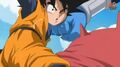 Goten punched in the face