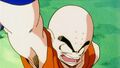 Krillin prepares a Destructo Disk