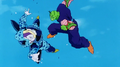 A Cell Jr. chopped by Piccolo