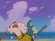 Puar and Oolong in Garlic jr. saga