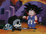 Goku with a Skeleton Cowboy