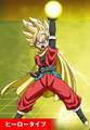 The Hero (GM alternative outfit) as a Super Saiyan