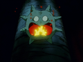 A statue in Luud's temple about to use Fire Breath