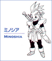 Minotia as he appears designed by Akira Toriyama (Daizenshuu 6)
