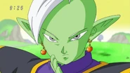 Zamasu preparing to fight Goku