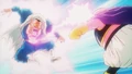 Innocent Buu turning Dabura into a cookie in flashback