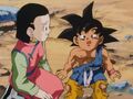 Chi-Chi with Goku after the defeat of Omega Shenron