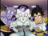 Ginyu, Frieza, and Vegeta playing SNES