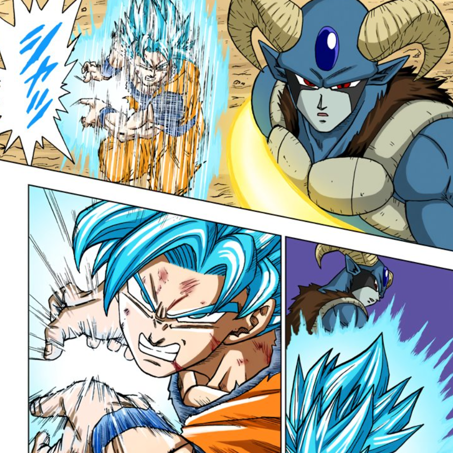 DBS - Goku SSJ Blue Kaio-Ken (no aura) by VictorMontecinos on