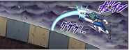 Blue Vegeta using the Spirit Sword to prevent his elimination in the Dragon Ball Super manga
