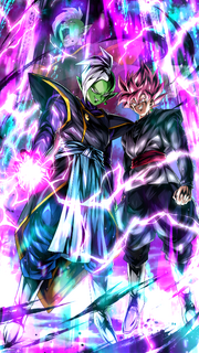 DB Legends Zamasu - Goku Black (Assist)(DBL41-04S) Zamases (Future Zamasu & Super Saiyan Rose Goku Black - Character Illustration)