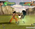 Goku punching Raditz