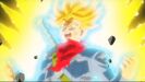 Super Saiyan Rage Future Trunks prepares to battle Fused Zamasu