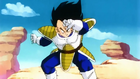 Vegeta prepares to do battle with Goku