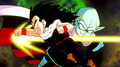 Gohan attacks Garlic Jr. with a ki punch