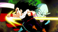 Gohan attacks Garlic Jr. with a punch charged of ki