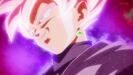 Goku Black moments after transforming into Super Saiyan Rosé