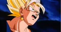 Super Vegito shocked at Super Buu's power while enraged
