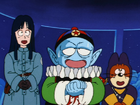 The Pilaf Gang in front of King Piccolo