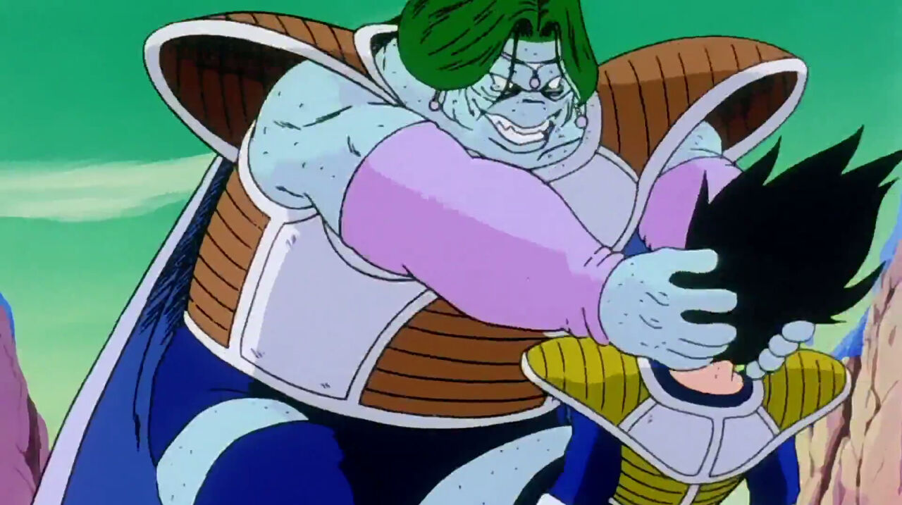 Zarbon Catches Vegeta Vs Escaping Successfully