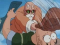 Master Roshi beats a Company B soldier