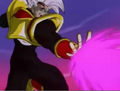 Super Baby Vegeta 2 using the Full Power Energy Blast Volley