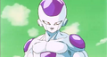 Frieza smiles at Goku