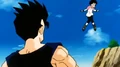 Videl flying for the first time