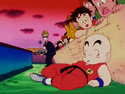 Krillin is eliminated from the tournament