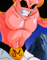 Kid Buu wars against Good Buu's control