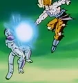 Approaching Destruction - Goku attacks Frieza