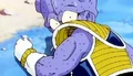 Cui fearfully trips and falls as he tries to escape from Vegeta's power