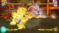 Super Saiyan Goku and Frieza locked in combat on Namek