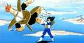 Vegeta sends Recoome into the mountains before unleashing a relentless attack