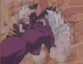 Gohan dodges Jiku's attack