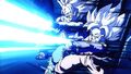 Trunks and Goten fire their Kamehamehas in Bio Broly