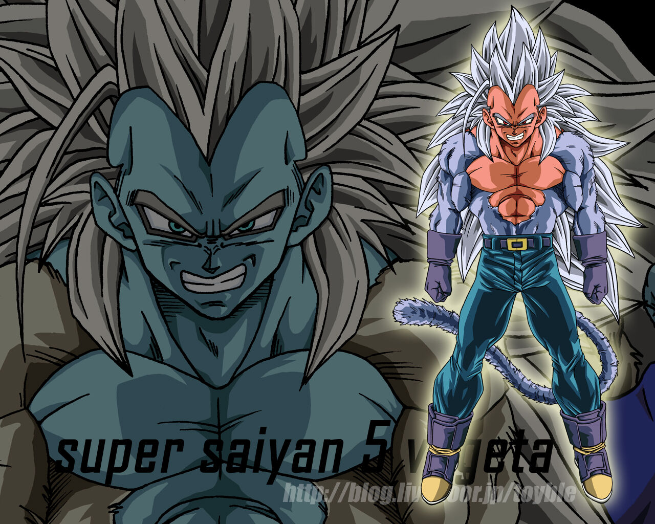 Goku y vegeta ssj5