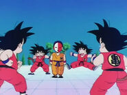 Goku uses an Afterimage Strike