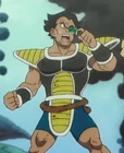 One of the unnamed male Saiyans that survived the Genocide of the Saiyans with Nappa, Vegeta, & Raditz with his tail wrapped loosely around his waist in Broly
