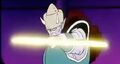 Vinegar grabs Krillin's Destructo Disk