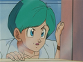 Future Bulma looking out at Future Cell